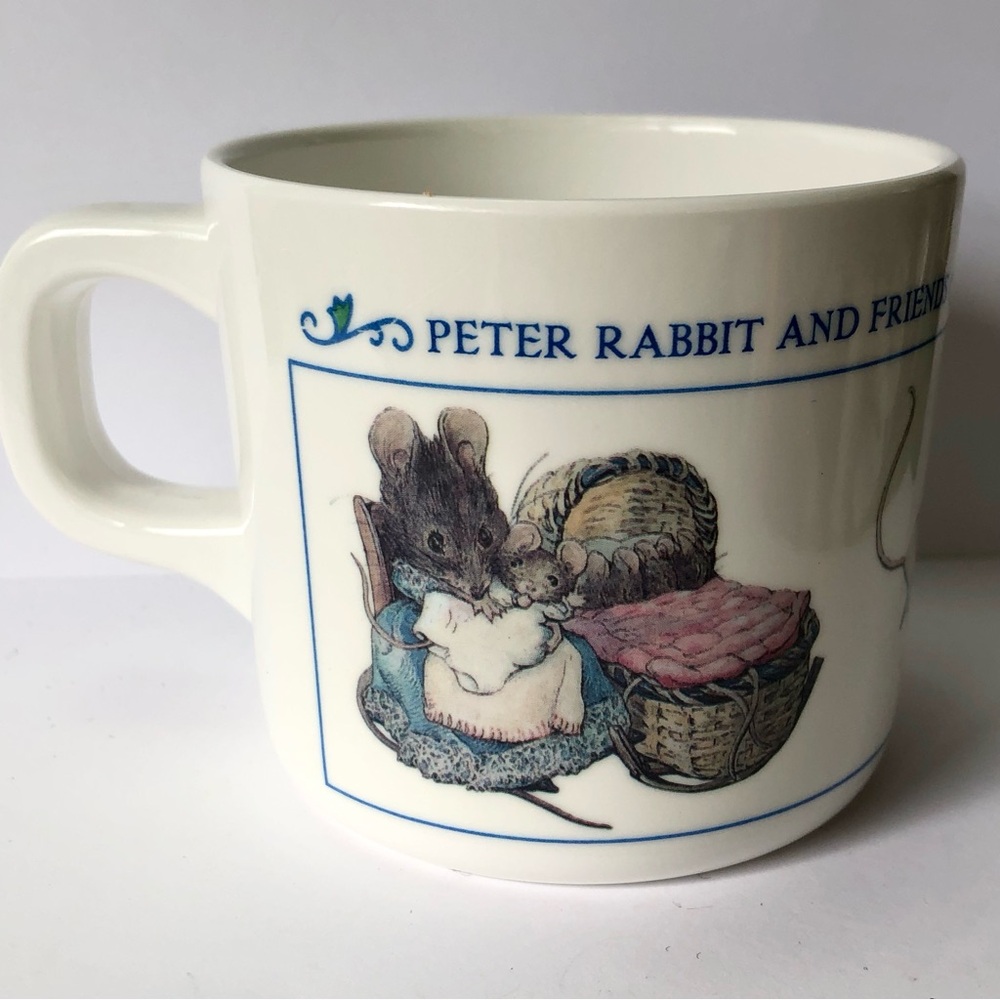 Peter Rabbit and Friends Melamine cup mug with handle Vintage